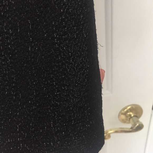 Millie Sparkly Black Cocktail Dress - Pink Liner - Picture 5 of 6